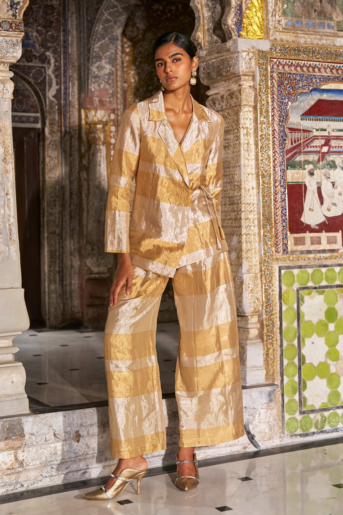 BENARES TISSUE PANT SET dash and dot