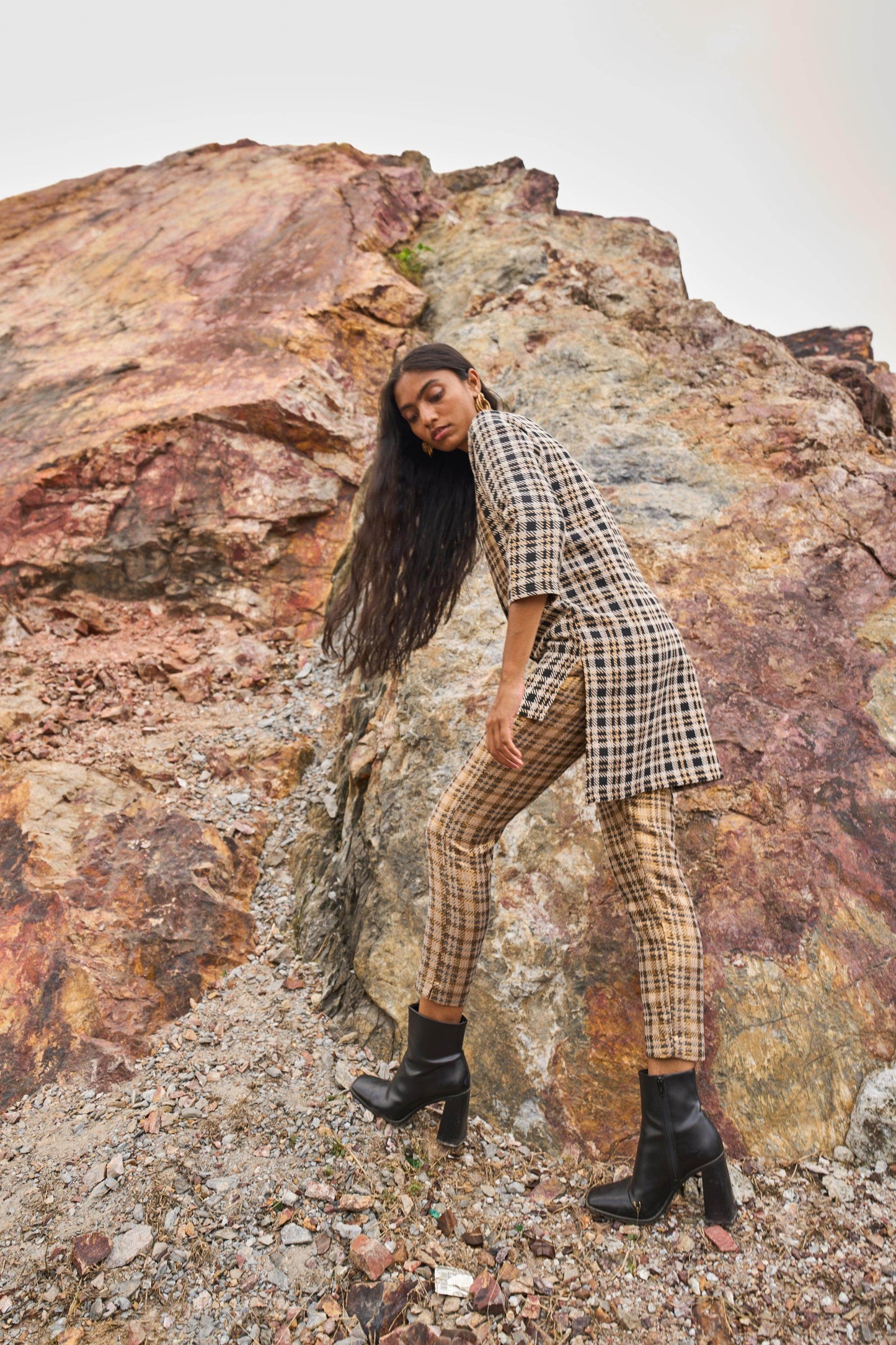 BROCADE HOUNDSTOOTH PANT - dash and dot