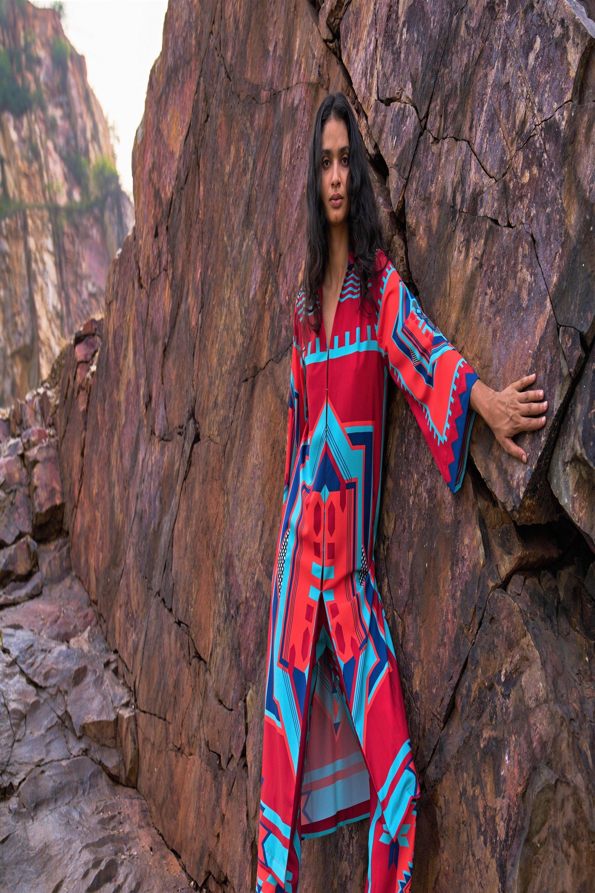 TRIBAL PRINTED PANT SET - dash and dot