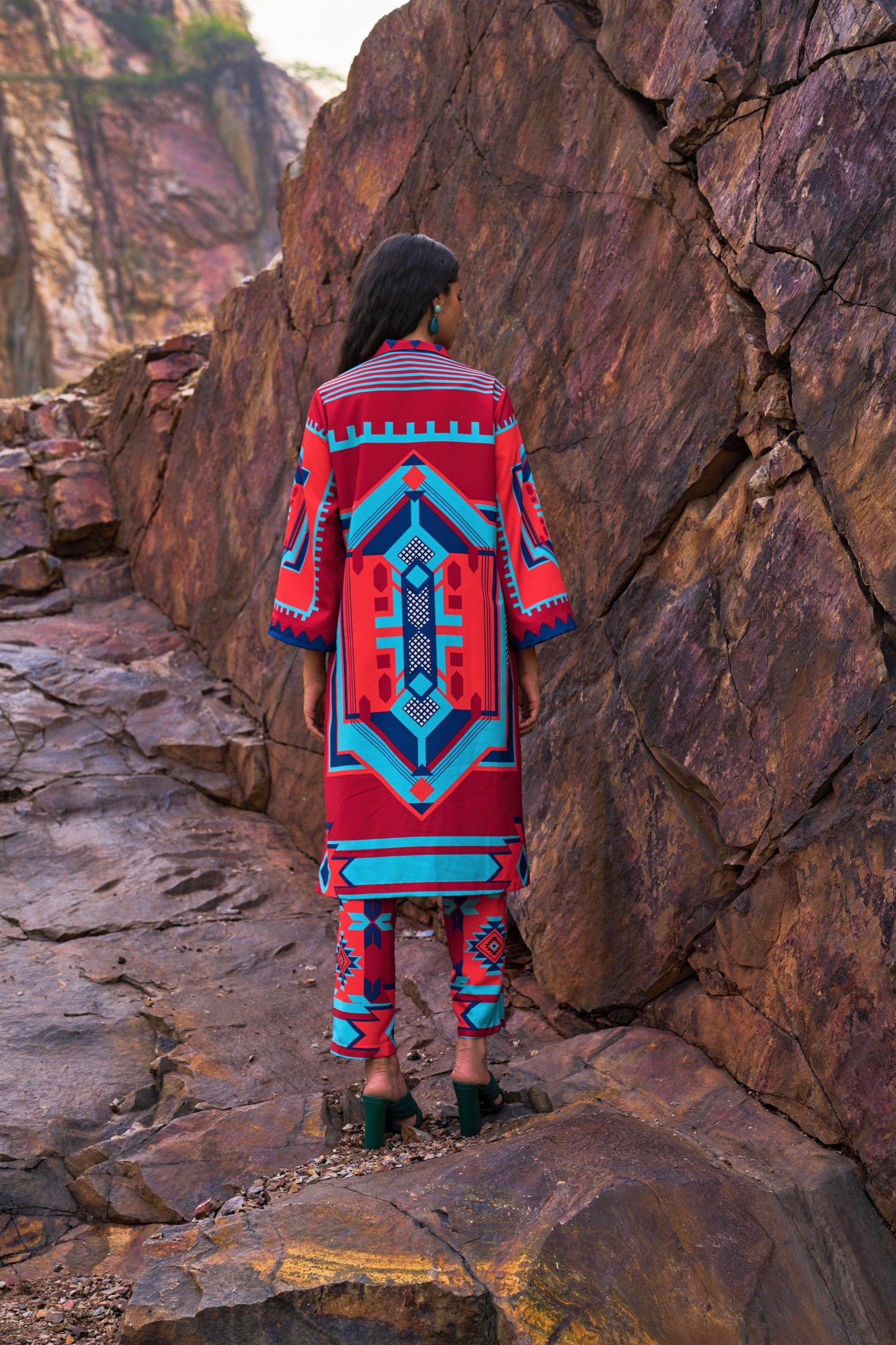 TRIBAL PRINTED PANT SET - dash and dot