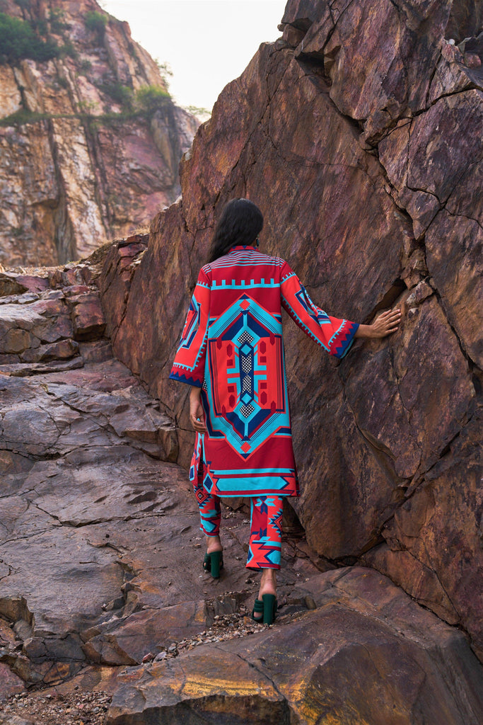 TRIBAL PRINTED PANT SET - dash and dot dash and dot