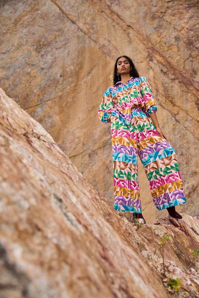 MULTICOLOUR MOTIF STRIPE SET - dash and dot dash and dot