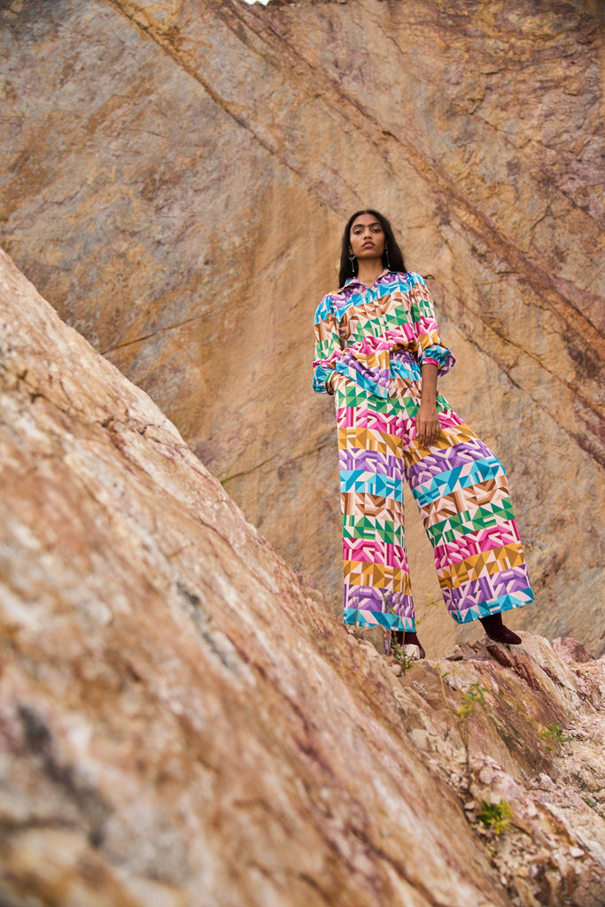 MULTICOLOUR MOTIF STRIPE SET - dash and dot dash and dot