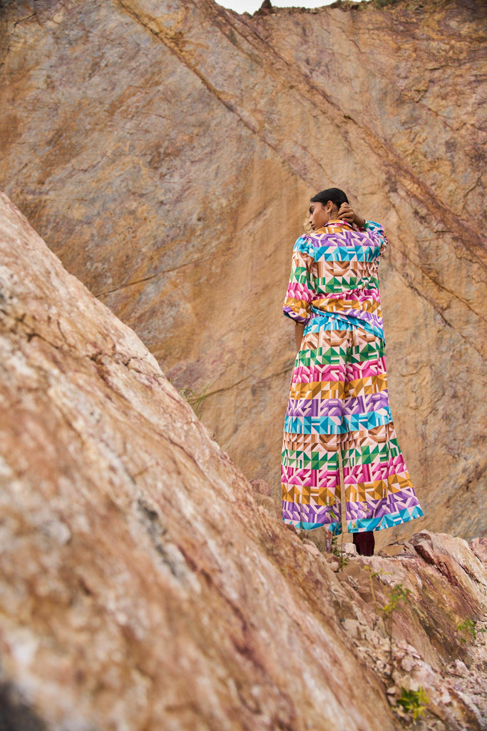 MULTICOLOUR MOTIF STRIPE SET - dash and dot dash and dot