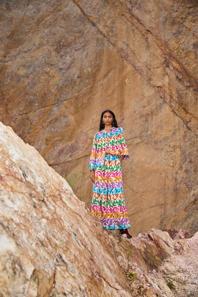 MULTICOLOUR MOTIF STRIPE SET - dash and dot dash and dot