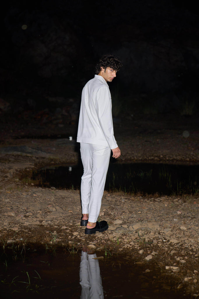 ALL WHITE PANTSUIT - dash and dot dash and dot