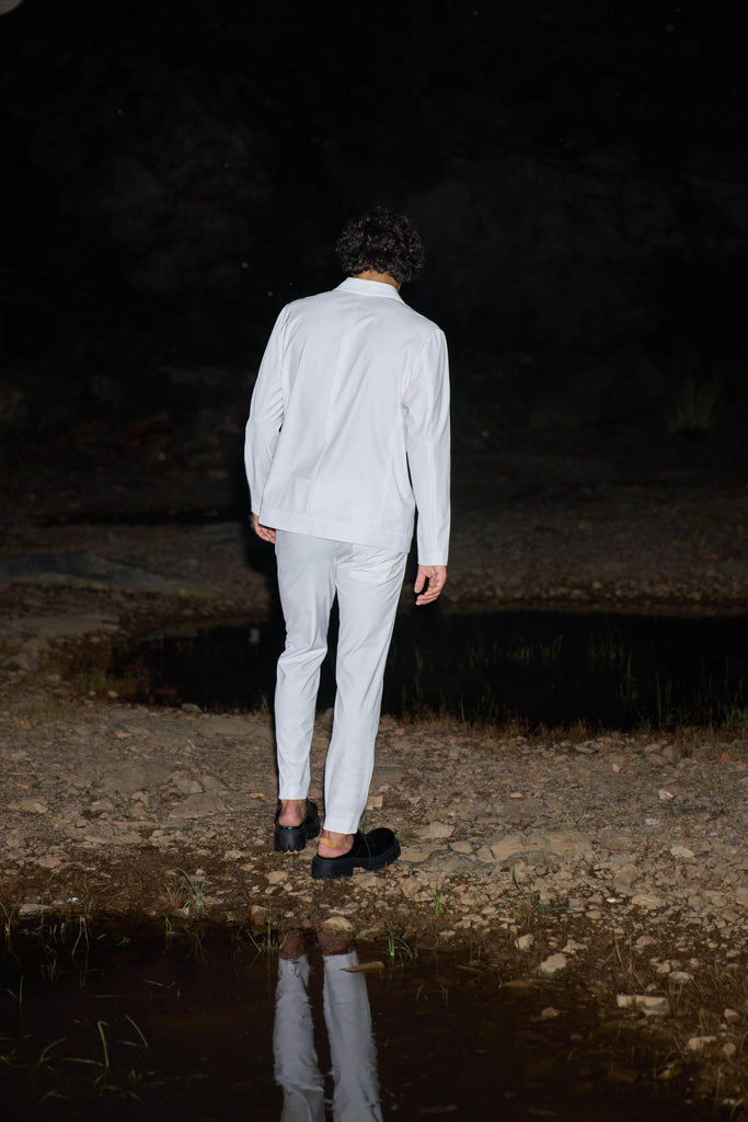 ALL WHITE PANTSUIT - dash and dot dash and dot