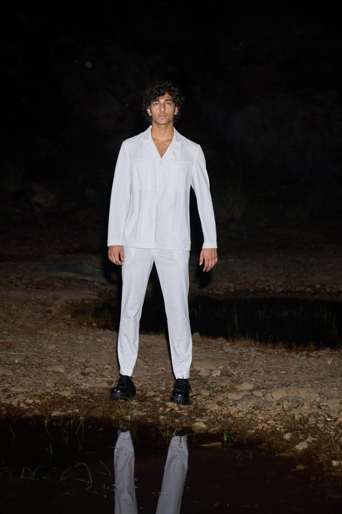 ALL WHITE PANTSUIT - dash and dot dash and dot