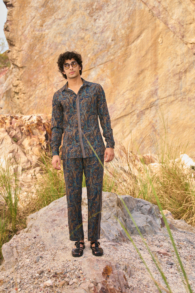 PAISLEY PRINTED PANT SET - dash and dot dash and dot