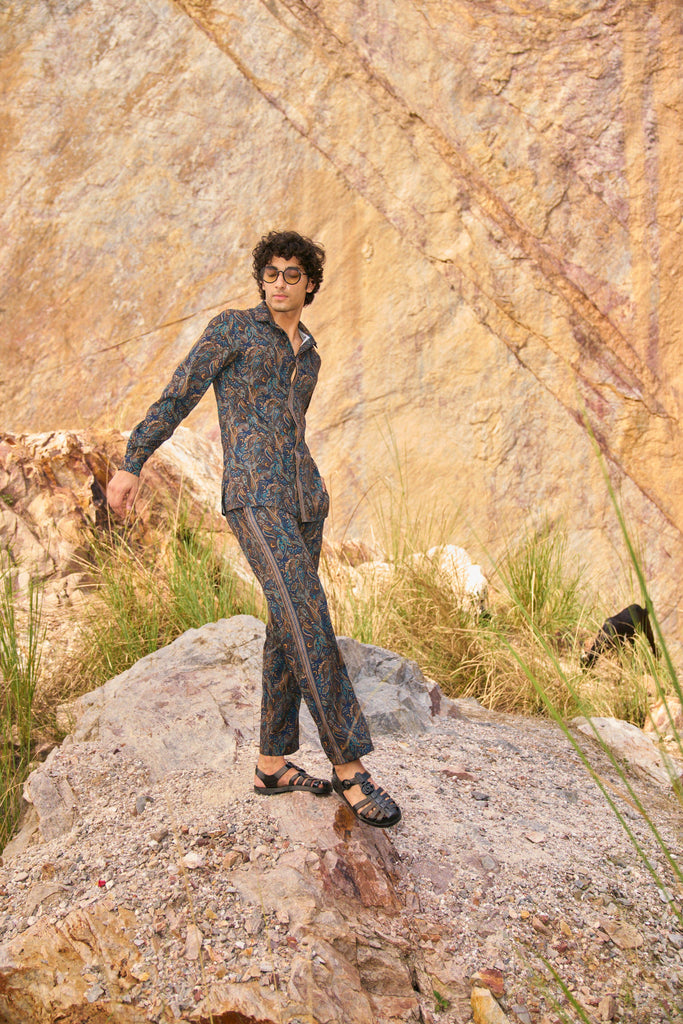 PAISLEY PRINTED PANT SET - dash and dot dash and dot