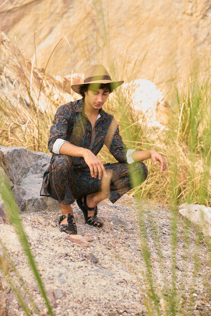 PAISLEY PRINTED PANT SET - dash and dot dash and dot