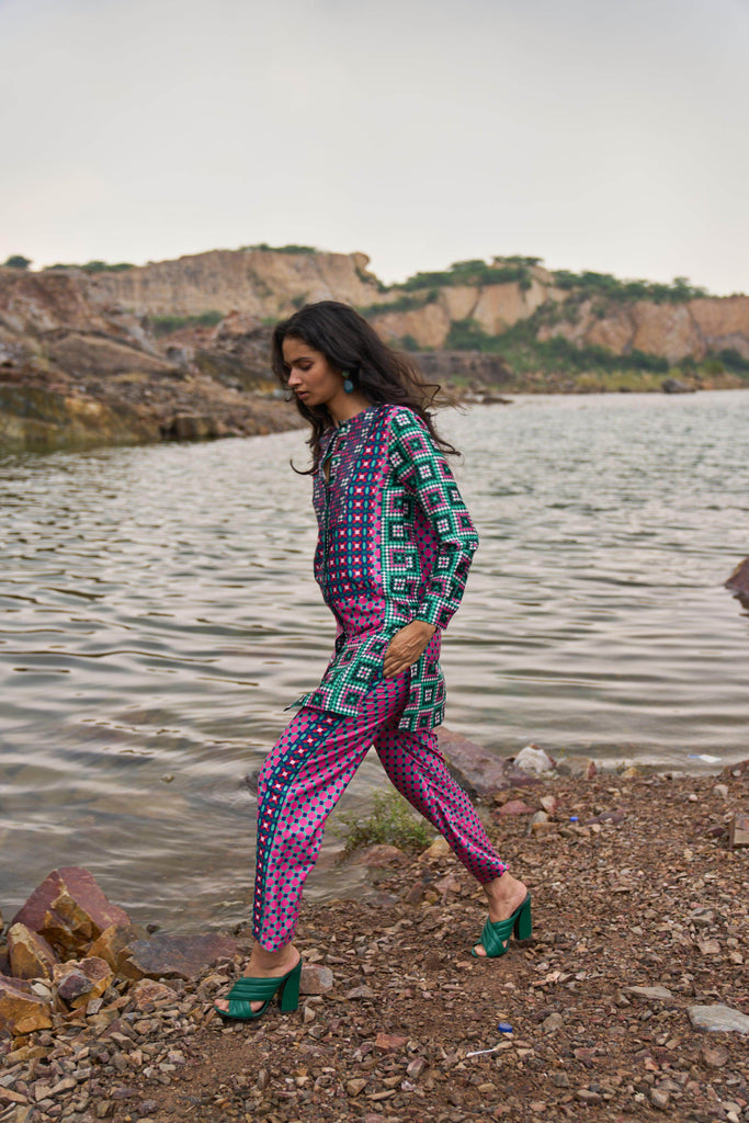 MOROCCAN TILE PRINTED SET - dash and dot dash and dot