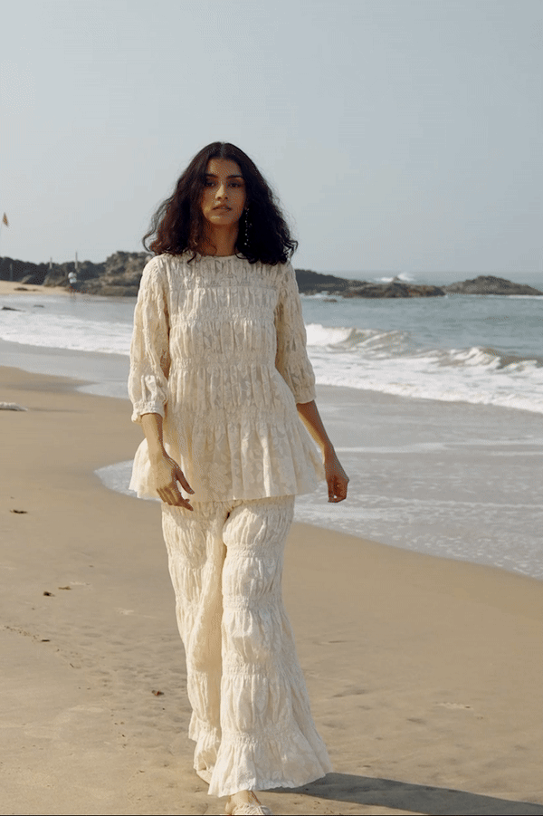 ALLOVER RUCHED LACE PANT - dash and dot dash and dot