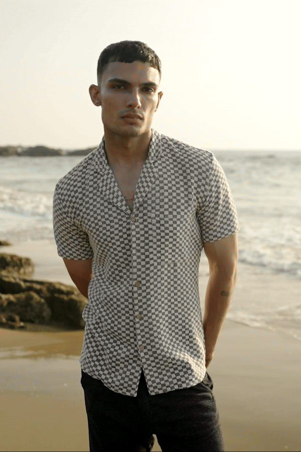 BOX CHECK SHIRT - dash and dot dash and dot