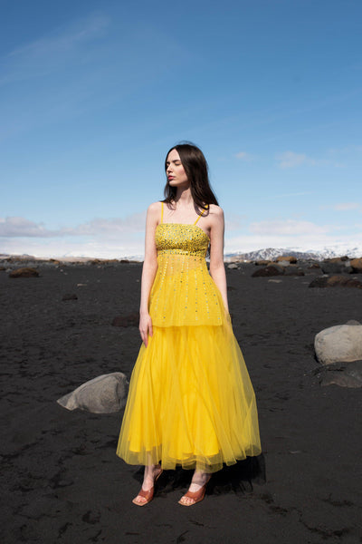 SUNFLOWER YELLOW TULLE SKIRT - dash and dot