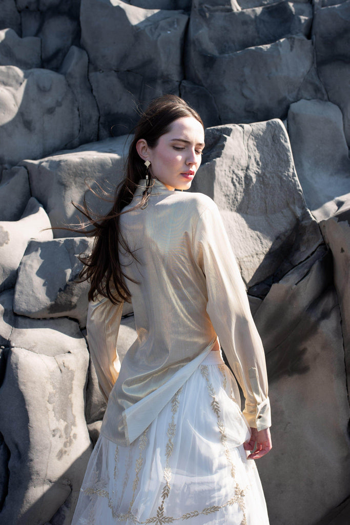 CHAMPAGNE GOLD SHIRT - dash and dot dash and dot