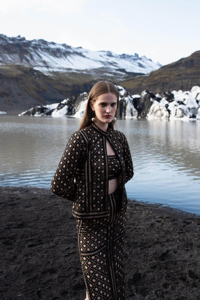 CANING CUTWORK 3 PIECE SET - dash and dot dash and dot