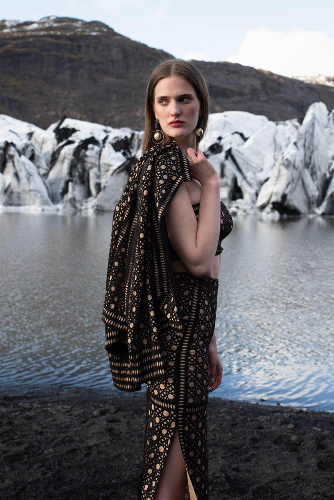 CANING CUTWORK JACKET - dash and dot dash and dot