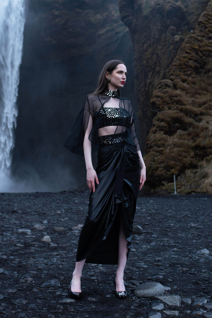 MIRRORWORK ORGANZA CAPE - dash and dot dash and dot