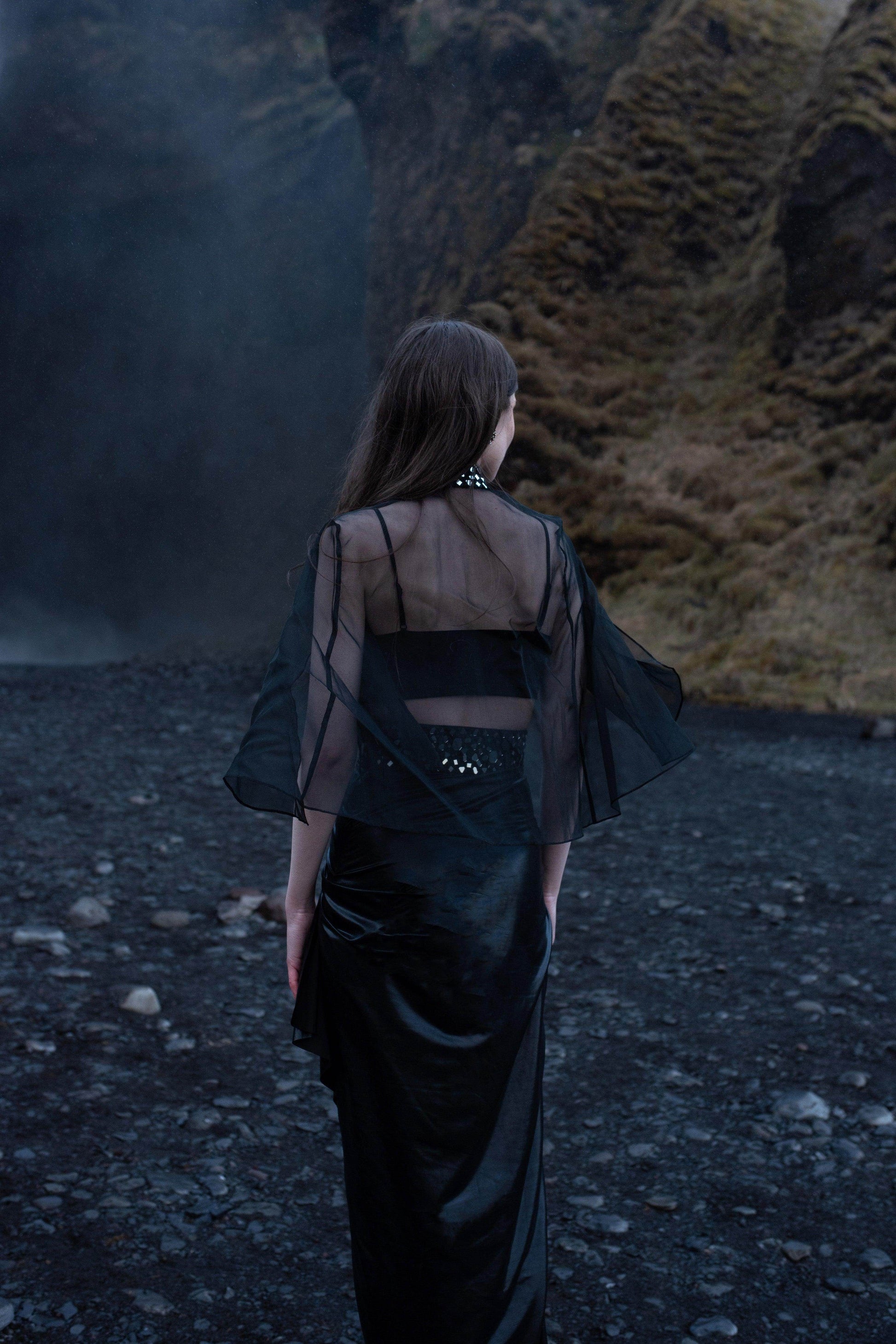 MIRROR EMBROIDERED BANDEAU BRALETTE - dash and dot