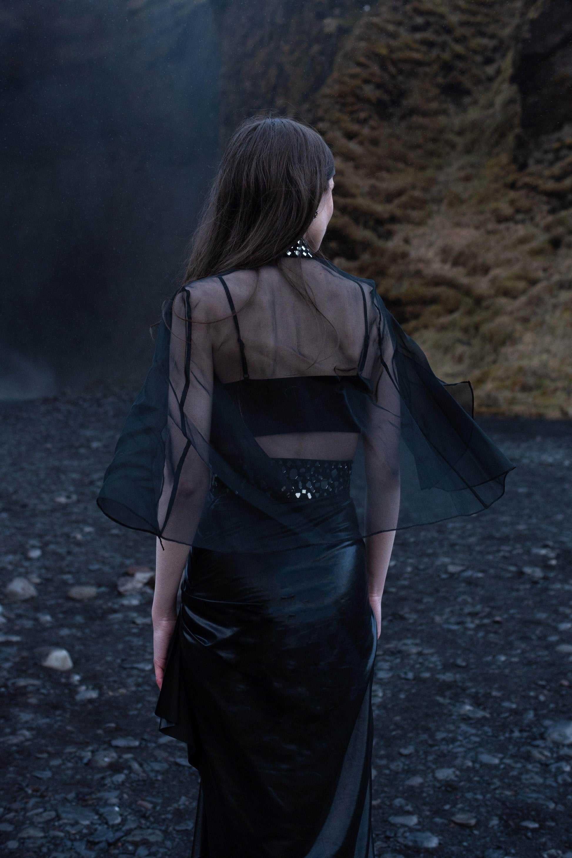 MIRROR EMBROIDERED BANDEAU BRALETTE - dash and dot