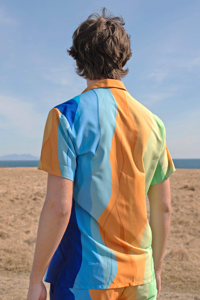 WATERCOLOUR HALF SLEEVE SHIRT - dash and dot dash and dot