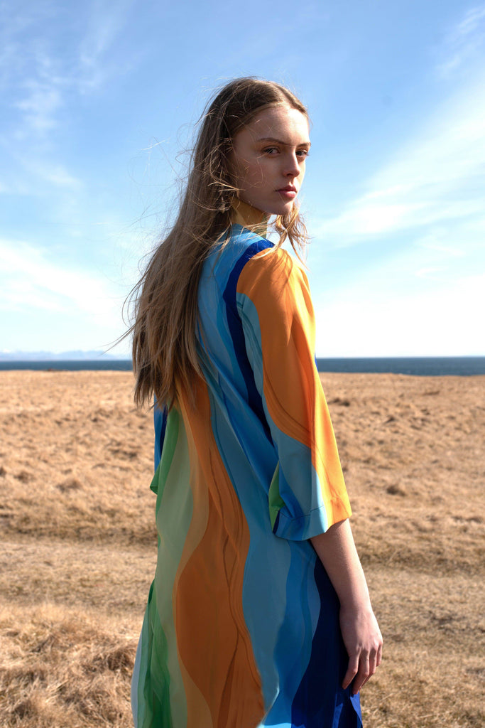 WATERCOLOUR PRINTED PANT SET - dash and dot dash and dot