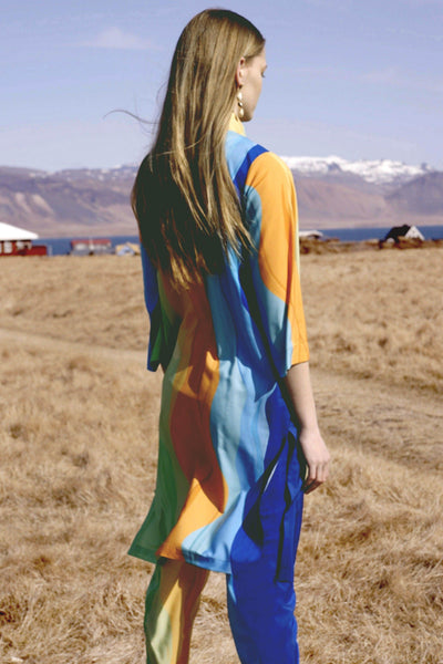 WATERCOLOUR PRINTED PANT SET - dash and dot