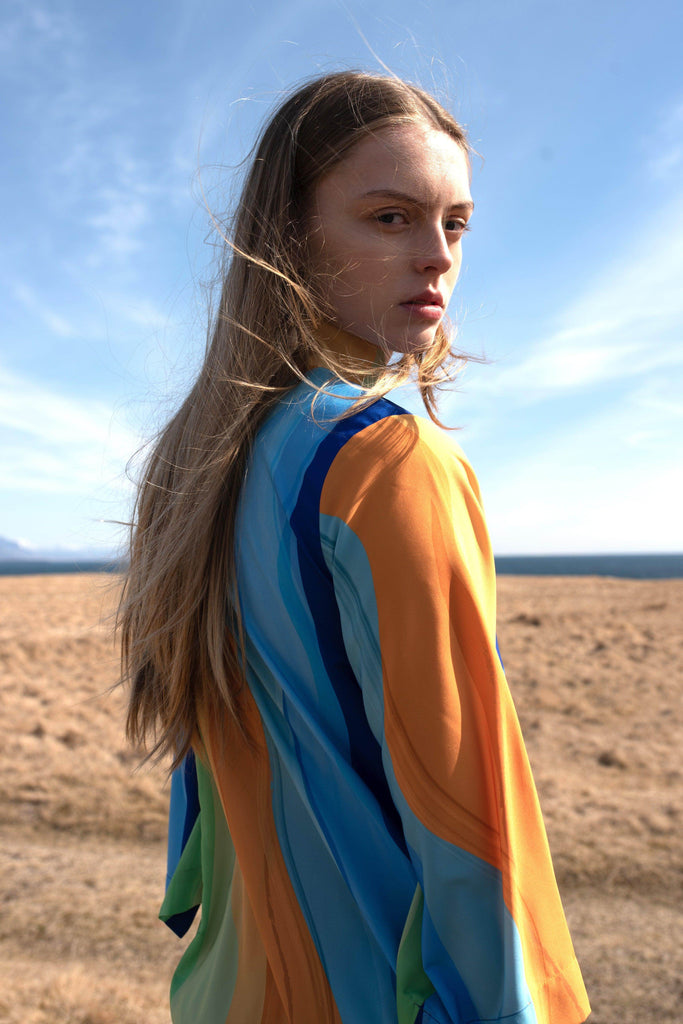 WATERCOLOUR PRINTED PANT SET - dash and dot dash and dot