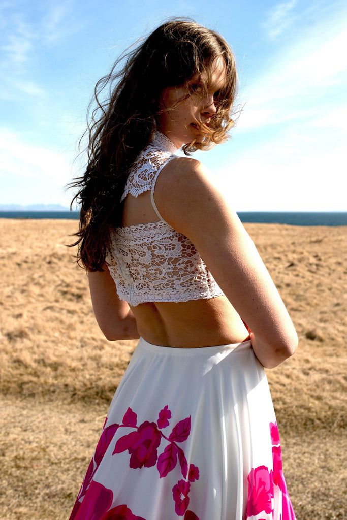 LACE CROP TOP - dash and dot dash and dot