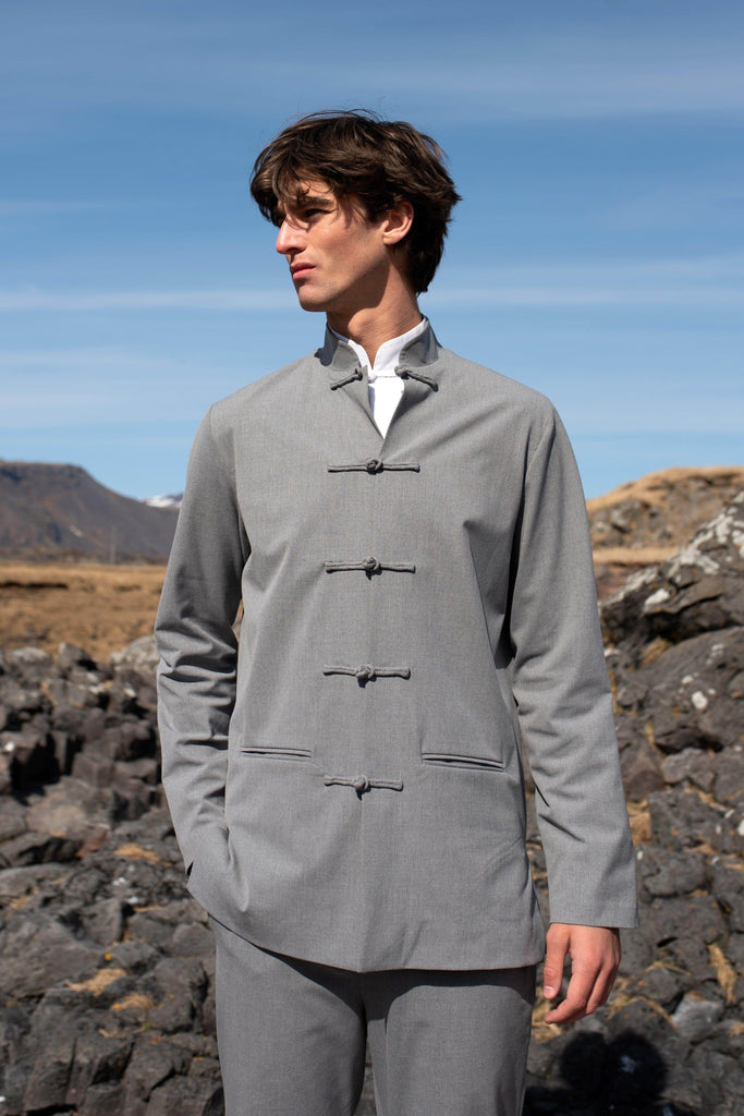 KNOTTED BUTTON SUIT - dash and dot dash and dot