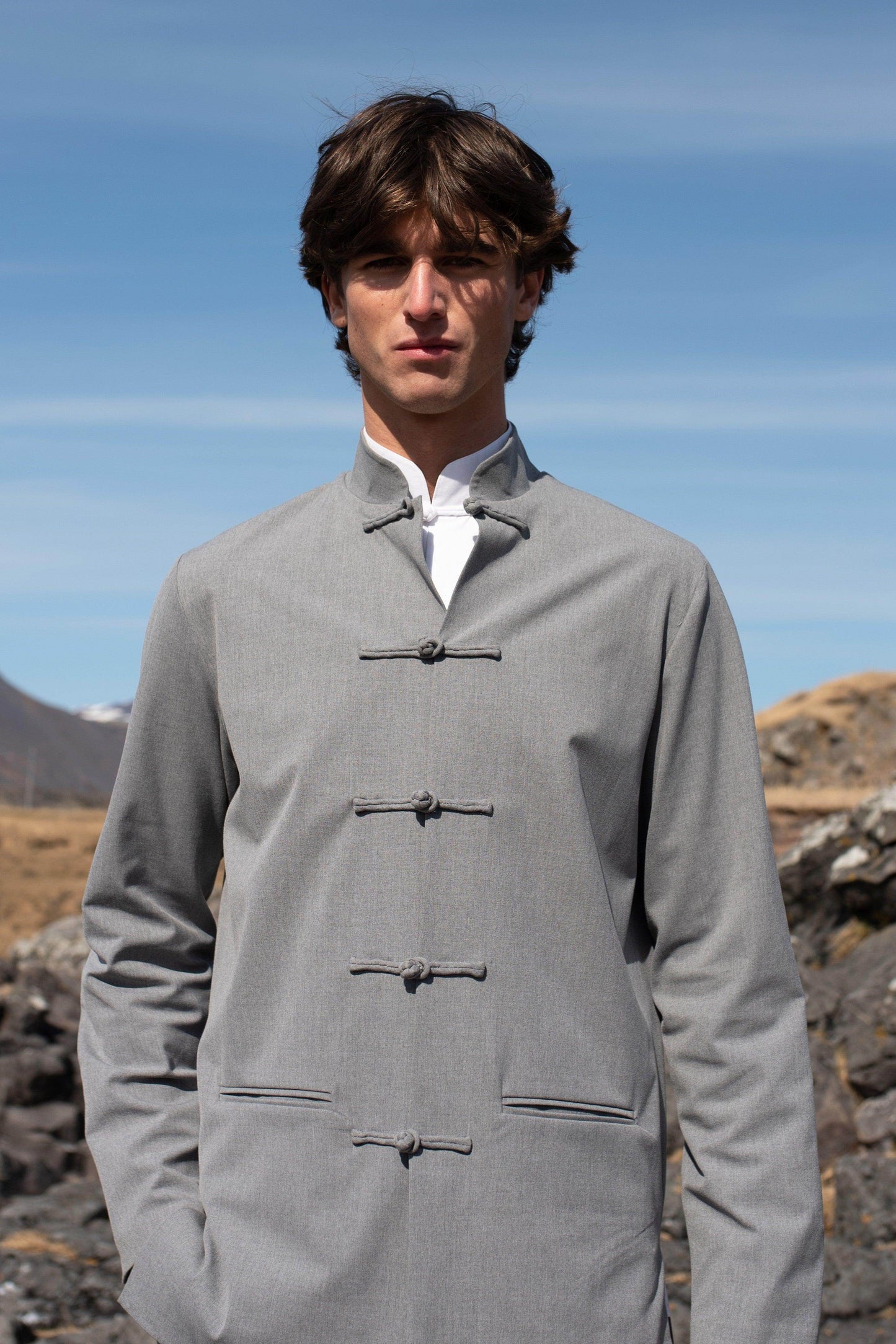 KNOTTED BUTTON SUIT - dash and dot