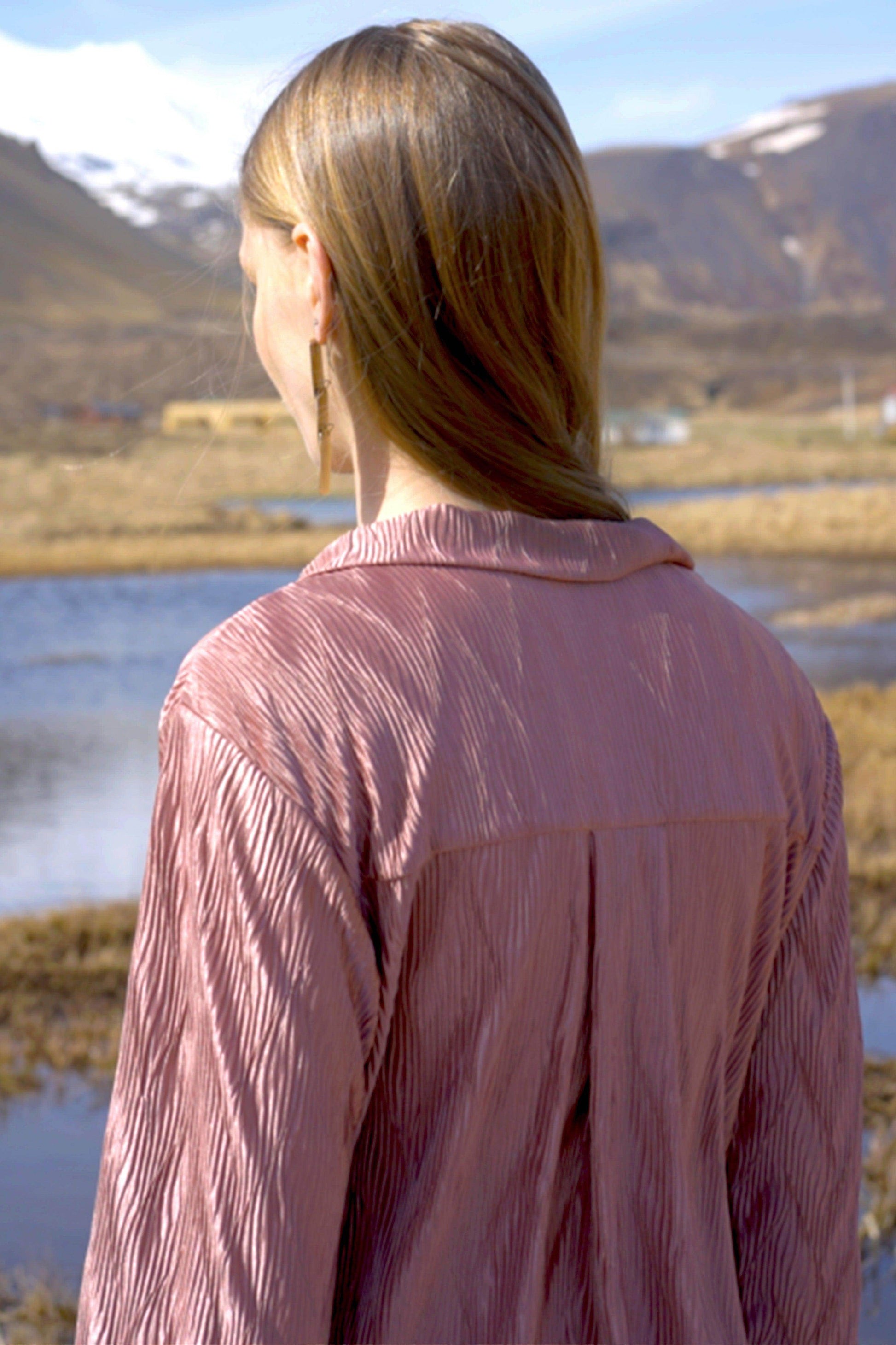 PINK PLEATED PANT - dash and dot