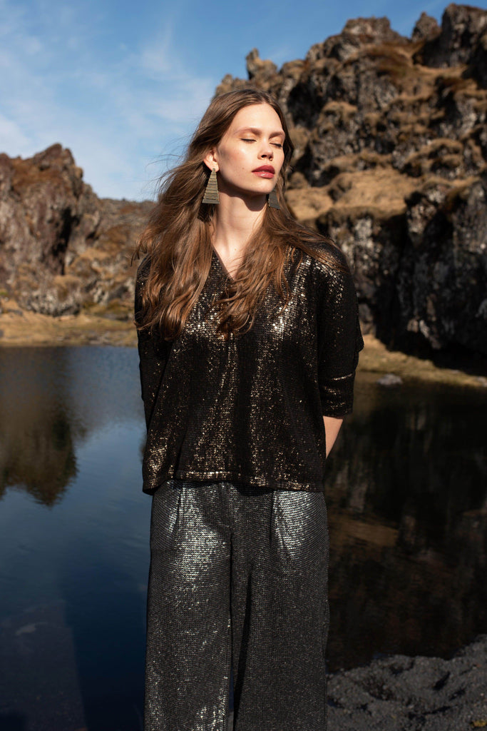 SEQUIN BOXY TOP - dash and dot dash and dot