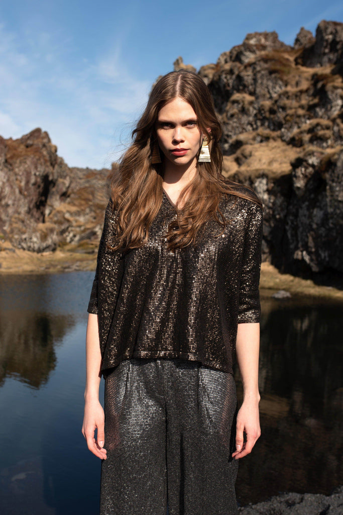 SEQUIN BOXY TOP - dash and dot dash and dot