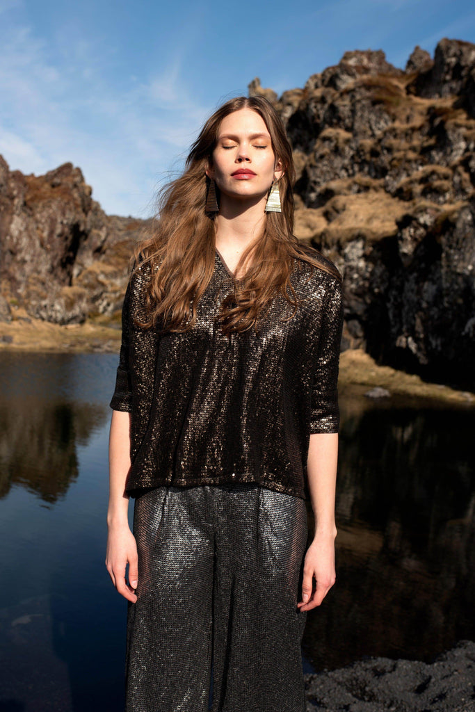 SEQUIN BOXY TOP - dash and dot dash and dot