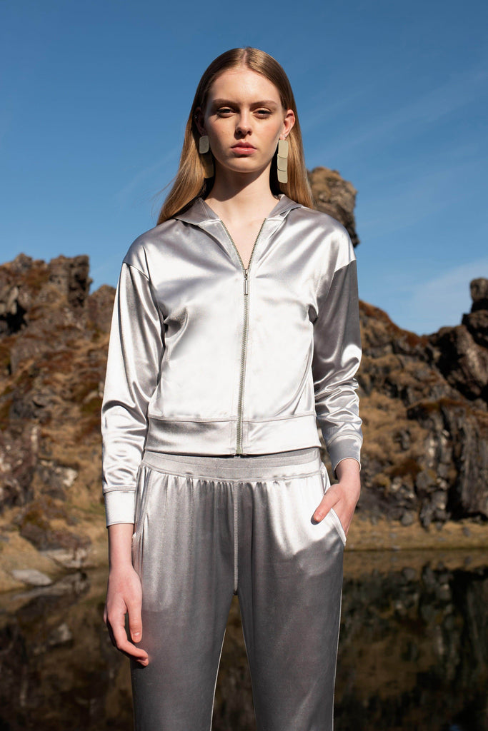 SILVER TRACK SUIT - dash and dot dash and dot