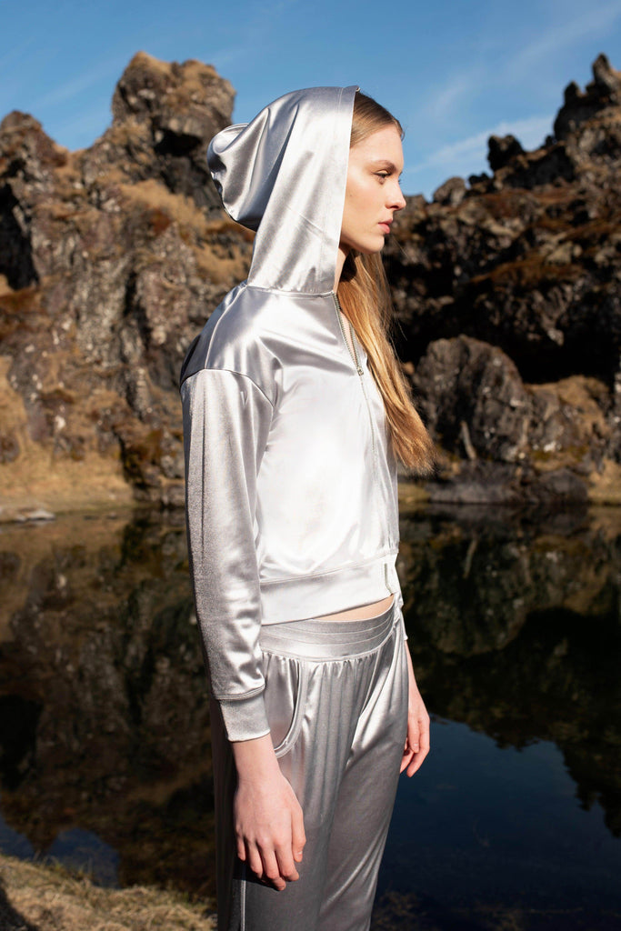 SILVER TRACK SUIT - dash and dot dash and dot