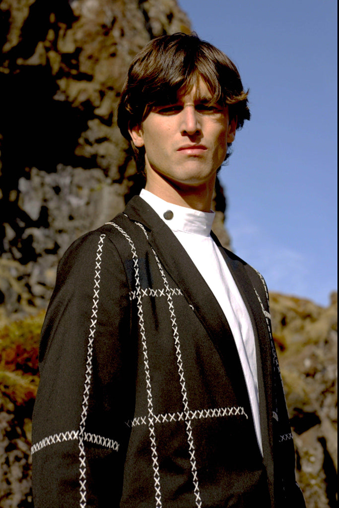 CONTRAST CROSS STITCH JACKET - dash and dot dash and dot