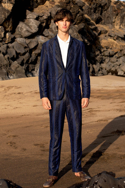 BLUE LACE SUIT - dash and dot