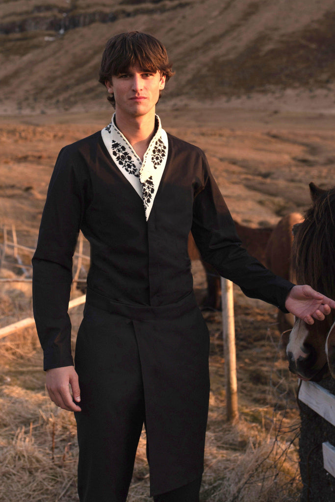 SIDE-PANEL BLACK PANTS - dash and dot dash and dot