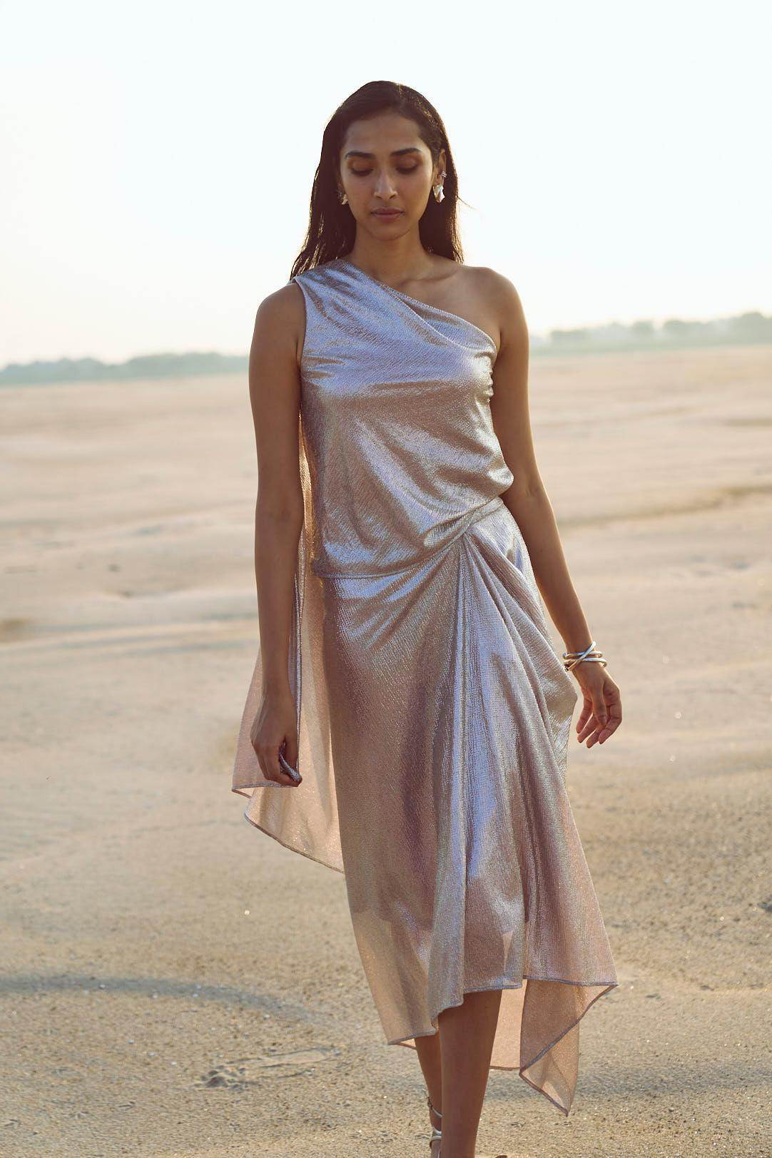 SHIMMER WRAPPED SKIRT - dash and dot