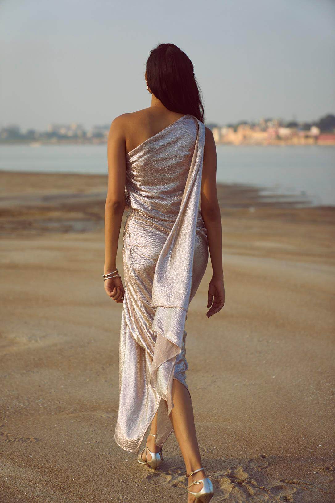 SHIMMER WRAPPED SKIRT - dash and dot