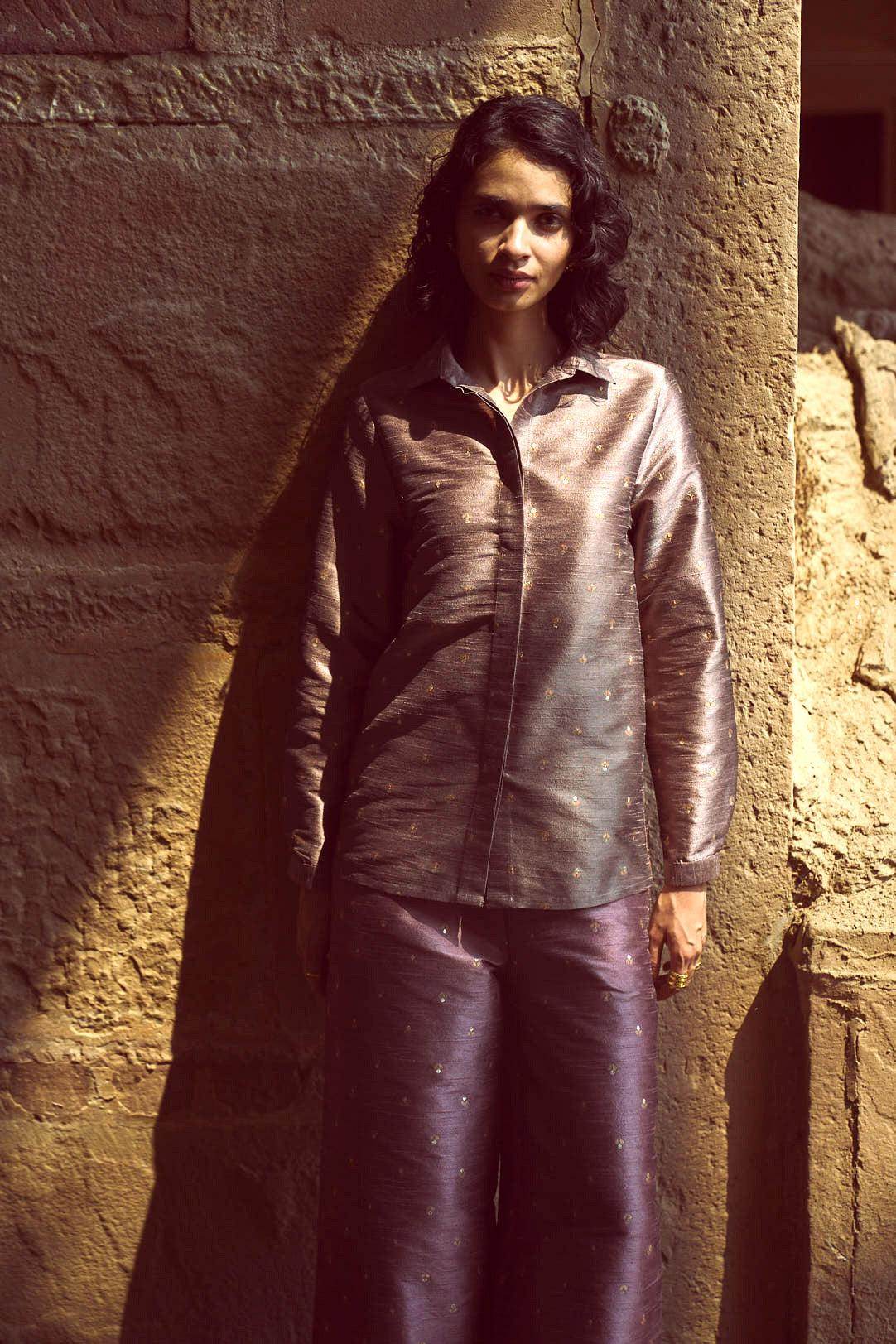 BROCADE SHIRT & PANT SET - dash and dot