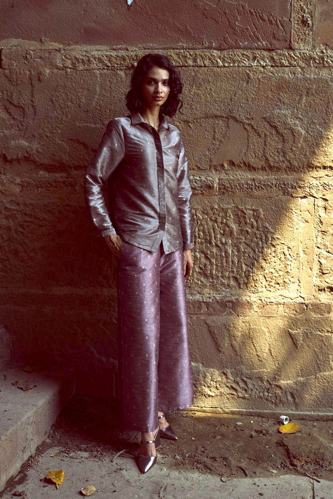 BROCADE SHIRT & PANT SET - dash and dot