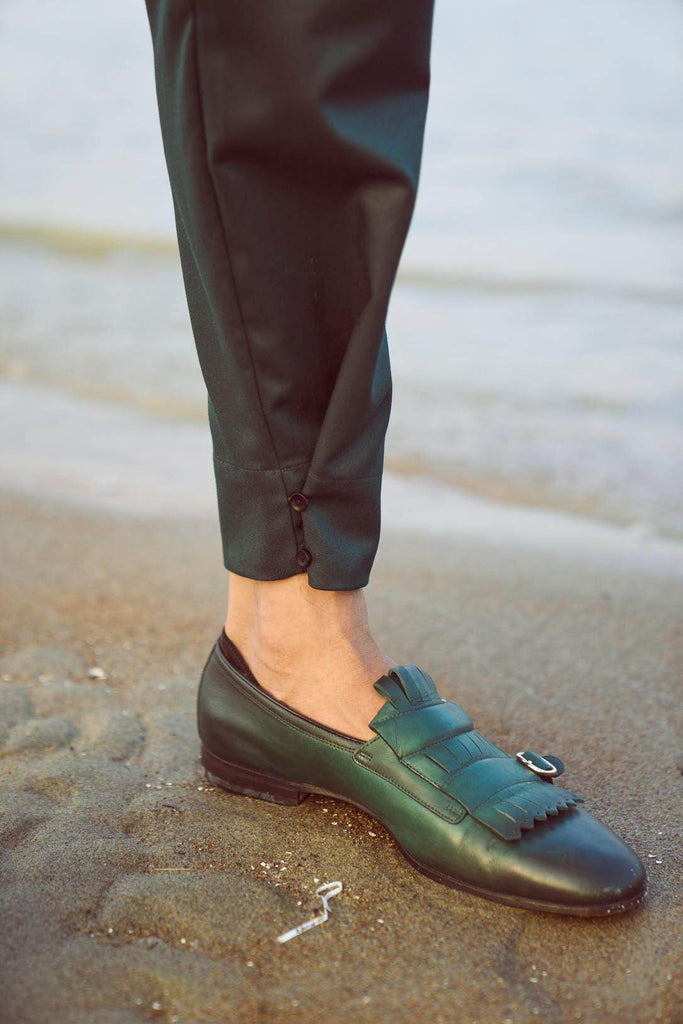 BUTTON CUFF PANT - dash and dot dash and dot