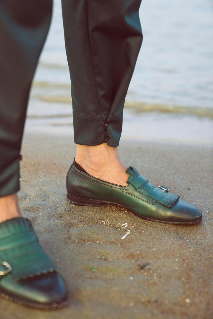 BUTTON CUFF PANT - dash and dot dash and dot