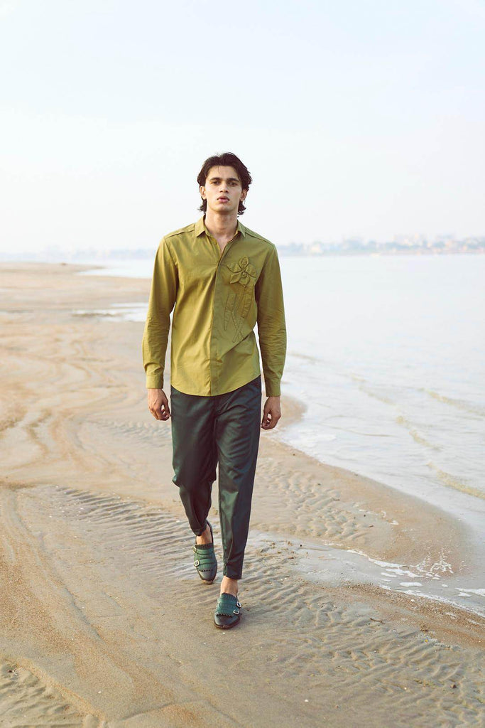 BUTTON CUFF PANT - dash and dot dash and dot