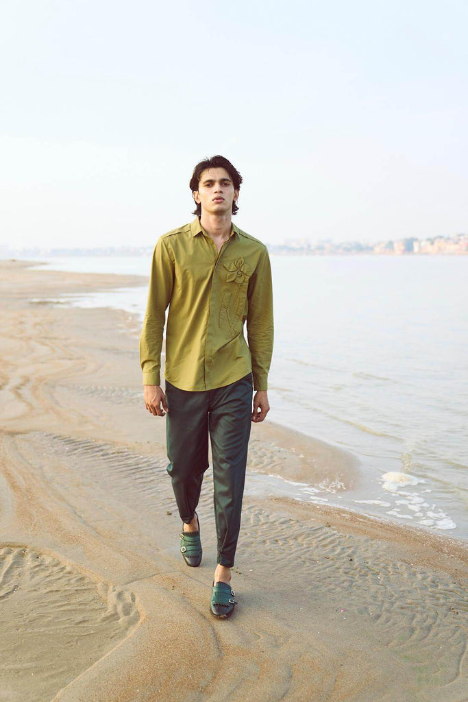 BUTTON CUFF PANT - dash and dot dash and dot