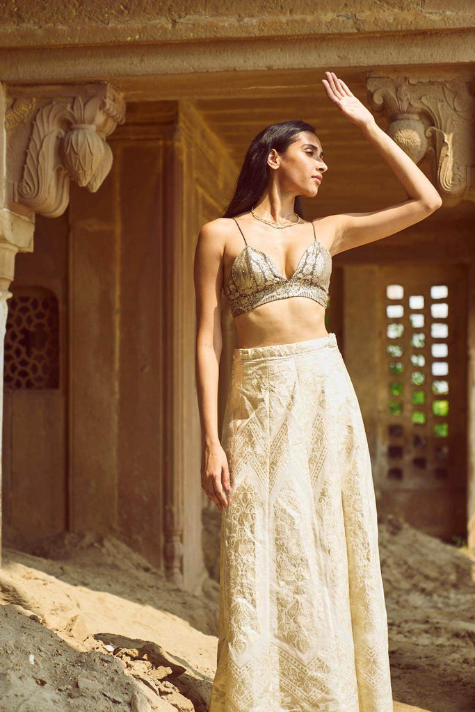 BROCADE CHANDERI BRALETTE - dash and dot dash and dot